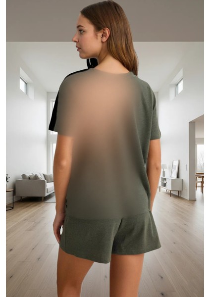 Rahat Yazlık Pijama Takımı Pamuklu Örme Renk Kalp Detaylı 2’li Günlük Kullanım Için modelleri