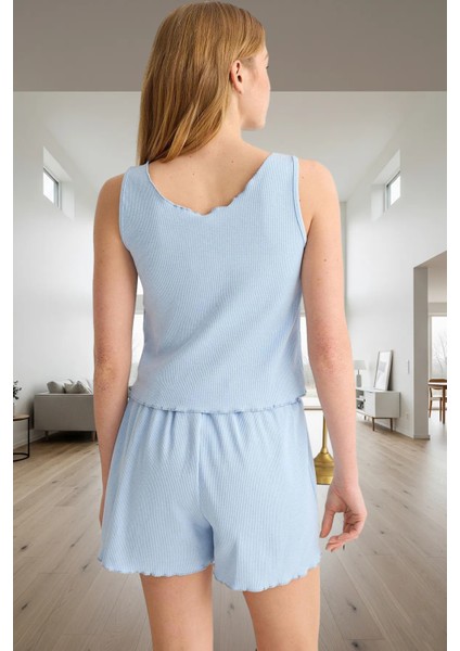 Kiraz Nakışlı Kaşkorse Örme Pijama Takımı Rahat ve Şık Yazlık Tasarım Kaliteli Işçilik modelleri