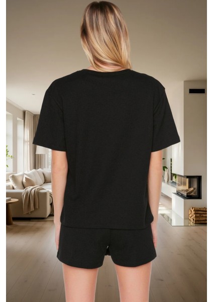 Örme Waffle Kumaş Pijama Takımı 2 Parça Rahat ve Şık Yazlık Mükemmel Uyum Zarifane Tasarım modelleri