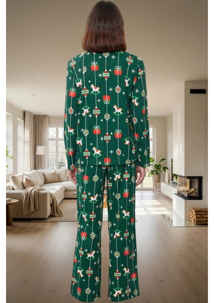 Yılbaşı Temalı Pamuklu Pijama Takımı Rahatlık ve Şıklık Bir Arada Premium Kalite Şık Görünüm modelleri