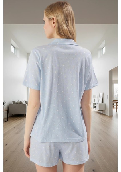 Örme Kalpli Pijama Nefes Alan Kumaş Regular Fit Yaz Için Ideal Premium Kalite Modern Stil