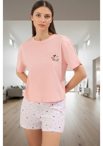 Rahat Kesim Örme Pijama Takımı %100 Pamuk Kısa Kollu Boru Paça Kullanım Konforlu fiyatları
