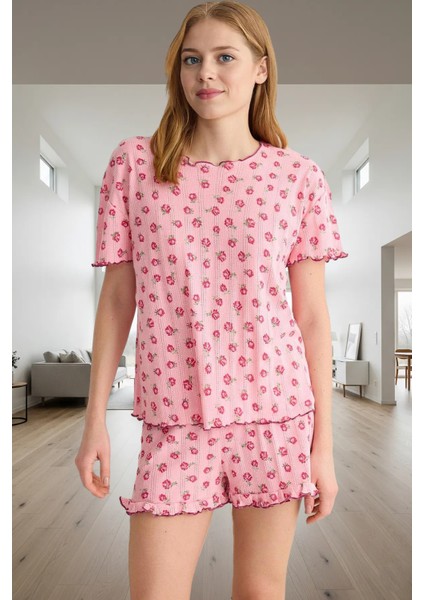Rahat Örme Pijama Takımı 100% Polyester Kaşkorse Kumaş Yazlık Premium Kalite Trend Tasarım fiyatları