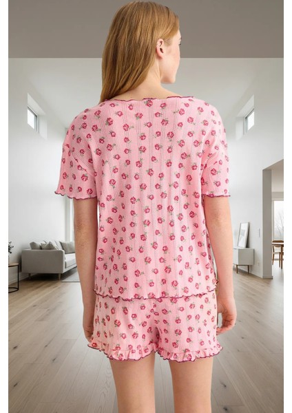 Rahat Örme Pijama Takımı 100% Polyester Kaşkorse Kumaş Yazlık Premium Kalite Trend Tasarım modelleri