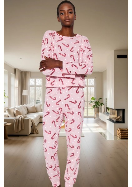 Rahat Yılbaşı Pijama Takımı %100 Pamuk Uzun Kollu Regular Kalıp Profesyonel Görünüm Yüksek Kalite fiyatları