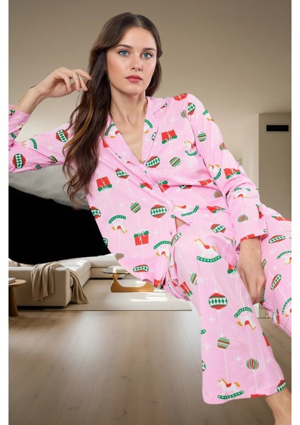 Yılbaşı Temalı Pamuklu Pijama Takımı Rahatlık ve Şıklık Bir Arada Premium Kalite Şık Görünüm fiyatları