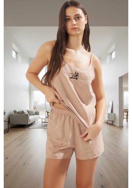 Evde Rahatlık Için Dokuma Pijama Takımı Yüksek Kalite Konforlu Kesim Şık Görünüm fiyatları