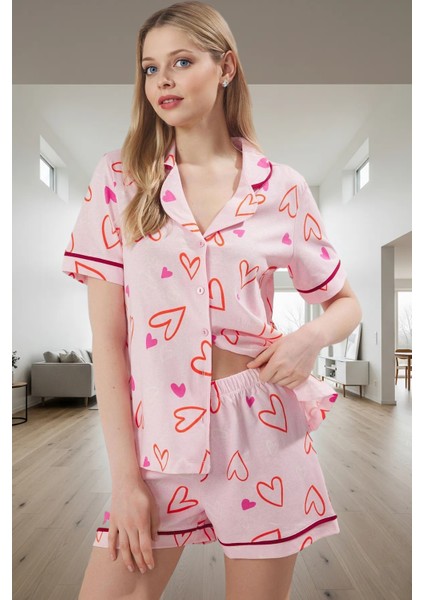 Rahat Kalpli Pijama Takımı %100 Pamuk Yazlık Mükemmel Uyum Özel Tasarım Zarifane