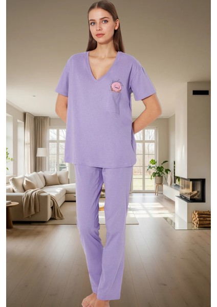 Rahat ve Şık Pijama Takımı %100 Pamuk Regular Kalıp Özenle Seçilmiş fiyatları