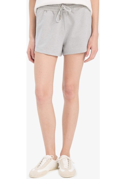 Relax Fit Beli Lastikli Bermuda Şort E6435AX25SM