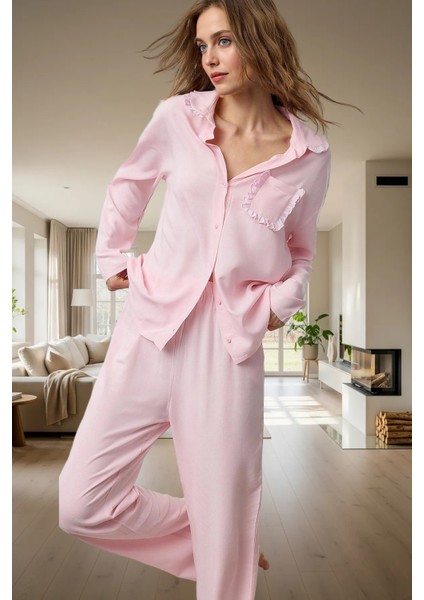 Regular Kalıp Uzun Kollu Boru Paça Pijama Takımı Rahat ve Şık Yüksek Kalite Kullanım fiyatları