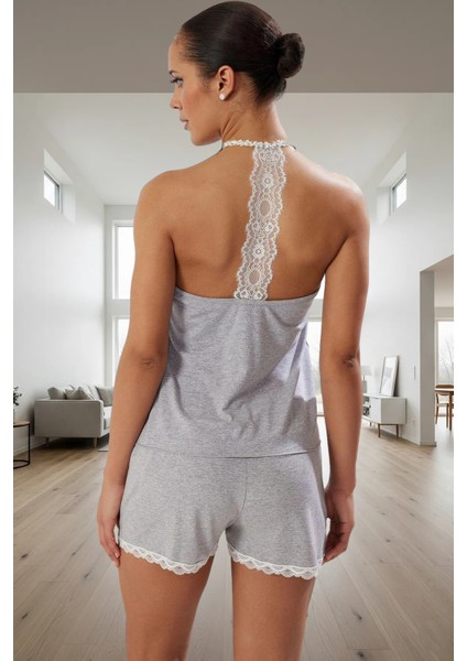 Rahat ve Şık Viskoz Pijama Takımı Dantel Detay Yazlık 2'li Set Kaliteli Işçilik Uzun Ömürlü
