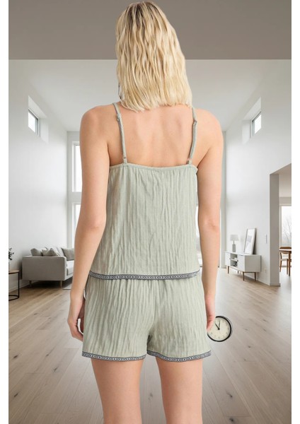 Rahat Müslin Pijama Takımı %100 Pamuk Şeritli Yazlık Konforlu Kesim Seçkin Malzeme modelleri