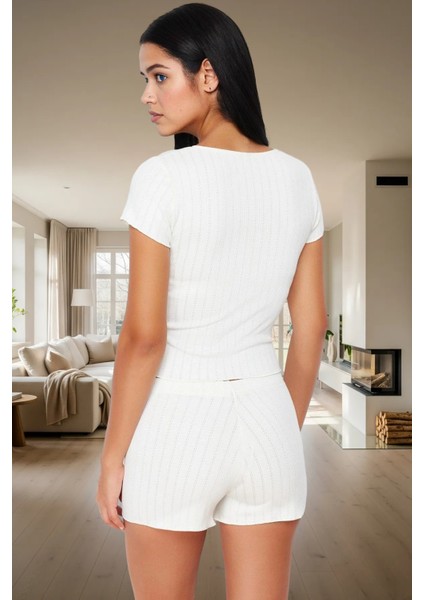 Şık ve Rahat Pijama Takımı %65 Polyester Yazlık Boru Paça Özenle Seçilmiş Trend Tasarım modelleri