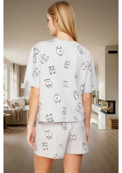 Yazlık Pijama Takımı %100 Pamuk Regular Kalıp Eğlenceli Desenler Seçkin Malzeme Rahat ve Şık fiyatları