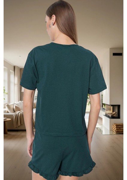 Pamuklu Nakışlı Şortlu Pijama Takımı Yazlık Rahatlık ve Şıklık Mükemmel Uyum Yüksek Kalite modelleri