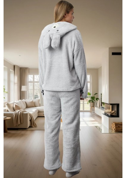 Kapüşonlu Wellsoft Pijama Takımı Rahatlık ve Sıcaklık Bir Arada Rahat Kullanım Şık modelleri