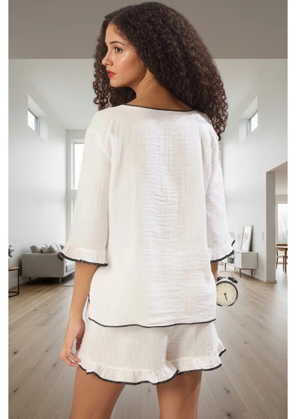 Bohem Stil %100 Pamuk Pijama Takımı Rahat Nefes Alan Profesyonel Görünüm Zarifane Tasarım modelleri