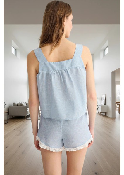 Nefes Alan Pamuklu Pijama Dantelli Boru Paça Şort Özenle Seçilmiş Trend Tasarım Rahat ve Şık modelleri