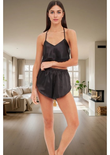 Saten Pijama Takımı Dantel Detaylı Rahat ve Şık Seçkin Malzeme Modern Stil Mükemmel Uyum