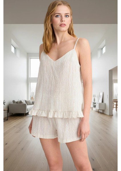 Rahatlık ve Şıklık Bir Arada Pamuklu Pijama Takımı Modern Stil Dayanıklı Malzeme fiyatları