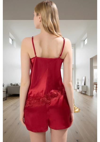 Dokuma Saten Pijama Takımı Renk Dantel Detay Regular Kalıp Yazlık Özel Tasarım modelleri