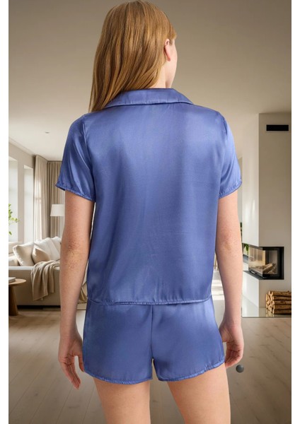 Dokuma Saten Pijama Takımı Çilek Nakış Regular Yazlık Mükemmel Uyum Kaliteli Işçilik modelleri