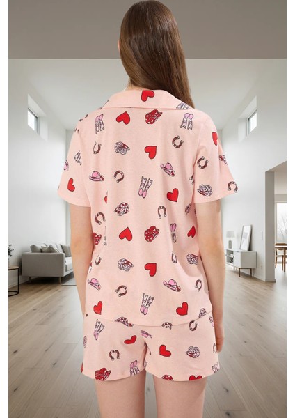 Kalpli Kovboy Desenli Örme Pijama Takımı Rahat Şık ve Yumuşak Profesyonel Görünüm modelleri