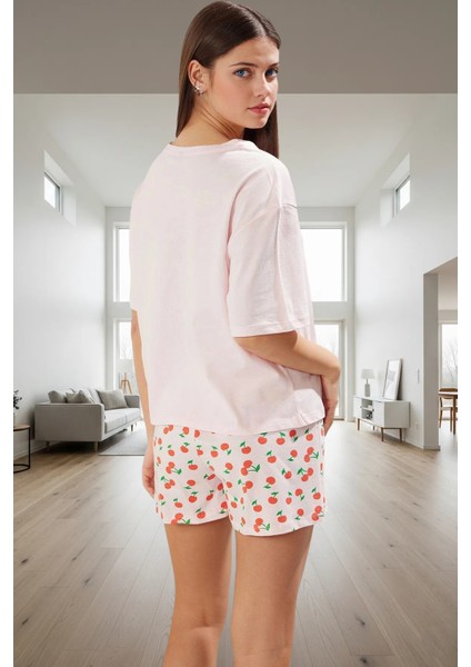 Yazlık %100 Pamuklu Homewear Pijama Takımı Şort ve Tişört Modern Stil Yüksek Kalite modelleri