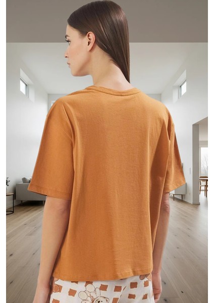 Yazlık %100 Pamuk Rahat Pijama Takımı Ayıcıklı Desenli Homewear Dayanıklı Malzeme Premium Kalite modelleri