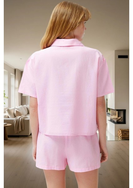 Yazlık Rahat Ev Giyim Seti Pamuklu Pijama Takımı Fırfırlı Detay Trend Tasarım modelleri