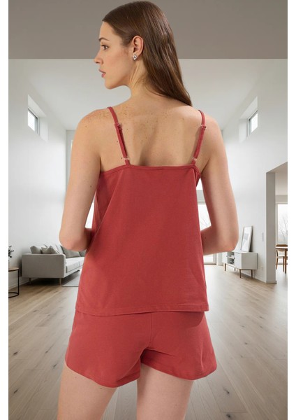 Rahat %100 Pamuklu Kadın Pijama Takımı Renk Havuz Yaka Boru Paça Yüksek Kalite Özel Tasarım modelleri