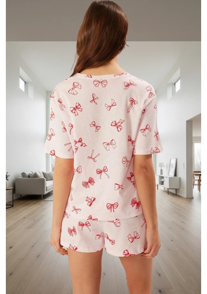 Pamuklu Pijama Takımı Kurdele Desenli Rahat Kalıp Profesyonel Görünüm ve Şık fiyatları