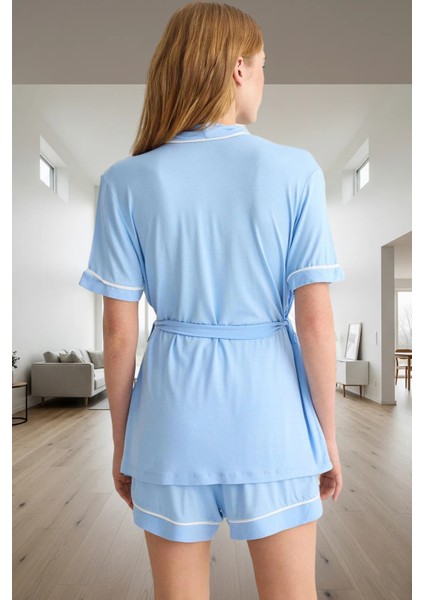 Kısa Kollu Hamile Pijama Takımı Viskon Süprem Kumaş Boru Paça Seçkin Malzeme Kaliteli Işçilik modelleri