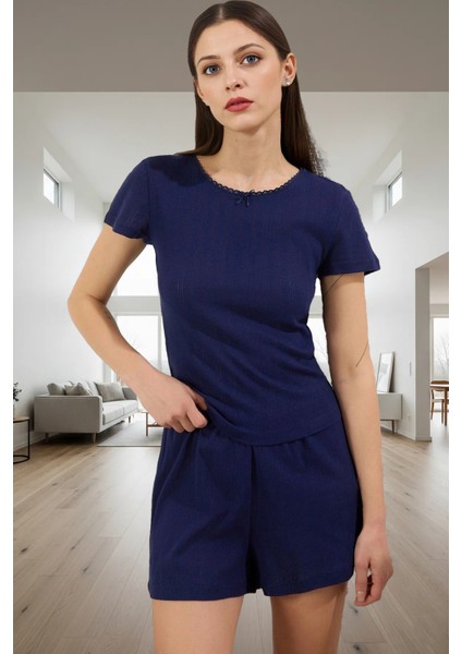Rahat Kesim %100 Pamuk Kaşkorse Pijama Takımı Modern Stil Özenle Seçilmiş Günlük Kullanım Için fiyatları