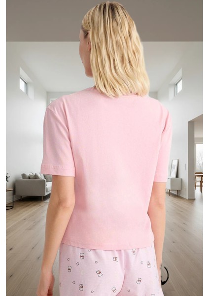 Ev Giyim Pamuk Örme Pijama Takımı Ayıcık ve Yıldız Desenli Özenle Seçilmiş Zarifane Tasarım modelleri