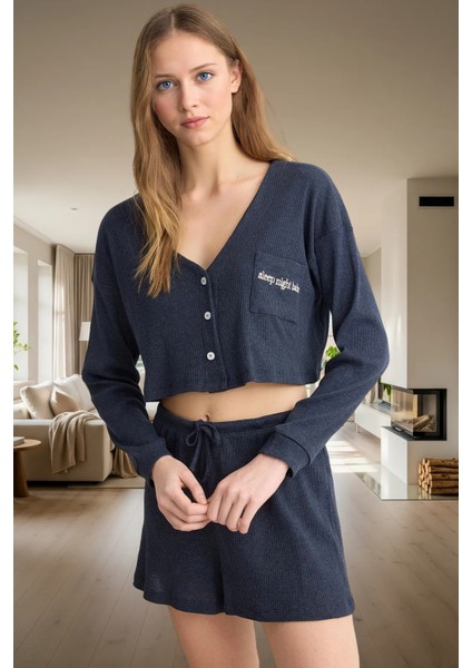 Rahat Pijama Takımı Örme Kumaş Relaxed Kalıp V Yaka Detay Özenle Seçilmiş Zarifane Tasarım fiyatları