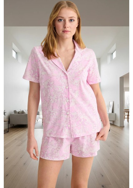 Rahat Yazlık %100 Pamuk Pijama Takımı Etnik Desenli Homewear Dayanıklı Malzeme Trend Tasarım fiyatları