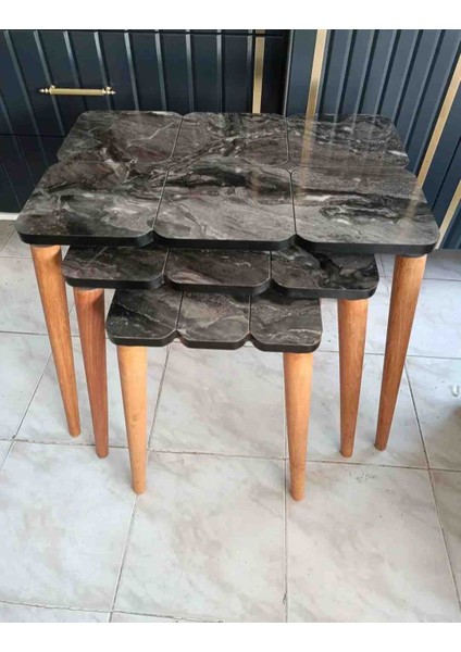 Üçlü Zigon Sehpa modelleri