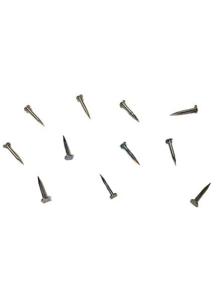 Klips, Menteşe, Ayağı Çivisi 9mm Çelik - Nikel 10GR