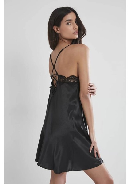 Pierre Cardin 6335 6'lı Saten Gecelik Sabahlık Takım