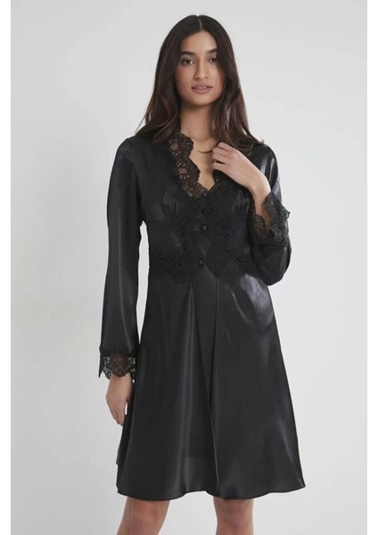 Pierre Cardin 6335 6'lı Saten Gecelik Sabahlık Takım fırsatları