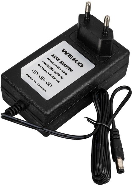 14.4 Volt - 1 Amper 5.5*2.5 Uçlu Plastik Işıklı Kasa Priz Tip Adaptör fiyatları