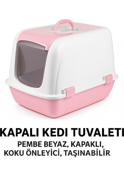 Kapalı Kedi Tuvaleti + Hediye Litter Mat ve Kürek | Koku Önleyici & Hijyenik fiyatları