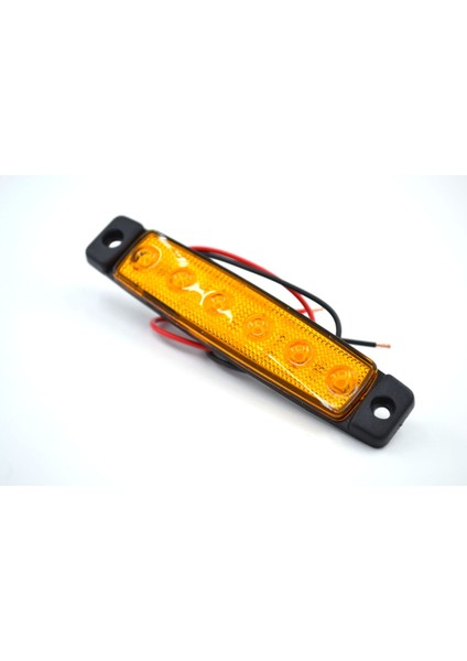 12V 6 Ledli Sarı Ince Dizayn Side Marker Su Geçirmez Parmak Lamba modelleri
