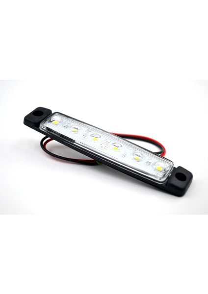 12V 6 Ledli Beyaz Ince Dizayn Side Marker Su Geçirmez Parmak Lamba modelleri