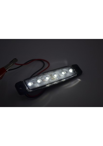 12V 6 Ledli Beyaz Ince Dizayn Side Marker Su Geçirmez Parmak Lamba fırsatları