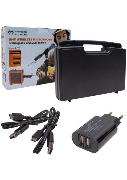 MV-19596 Uhf Yaka Tipi Enstrüman Dörtlü Mikrofon Set modelleri