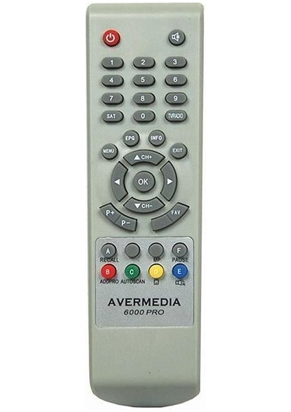 Avermedia 6000 Pro - Nextstar - Herz 980 - Kawai Kw 6000 - Funny - Kamosonic Kara 6000 - Envision Uydu Alıcı Kumandası