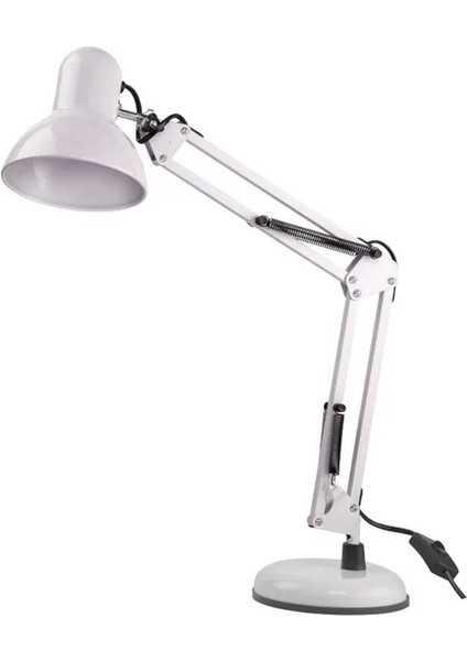 -YL86-1210-MÜNİH E27 Duy Beyaz Masa Lambasi Arbkd
